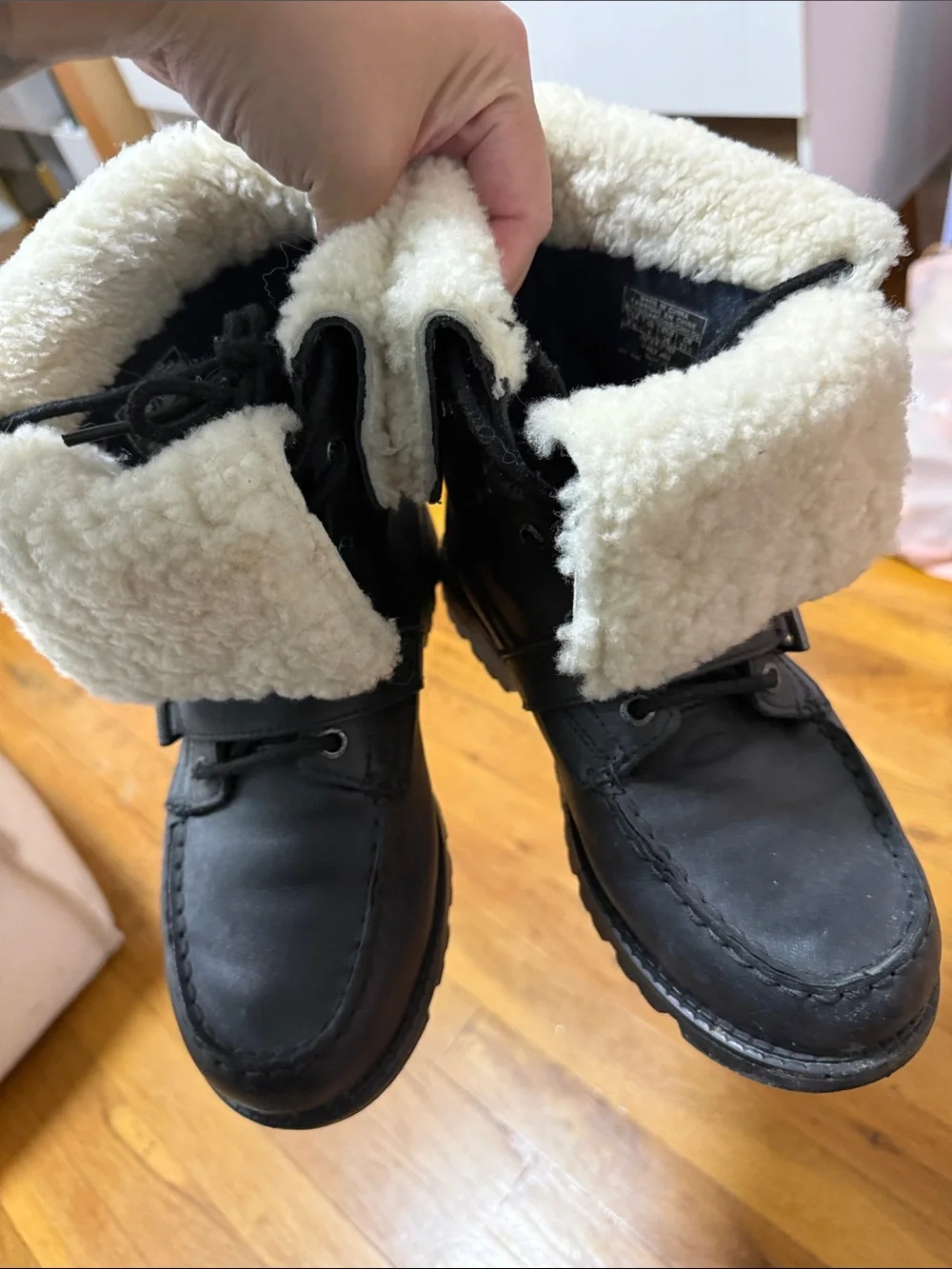 Polo Ralph Lauren black leather